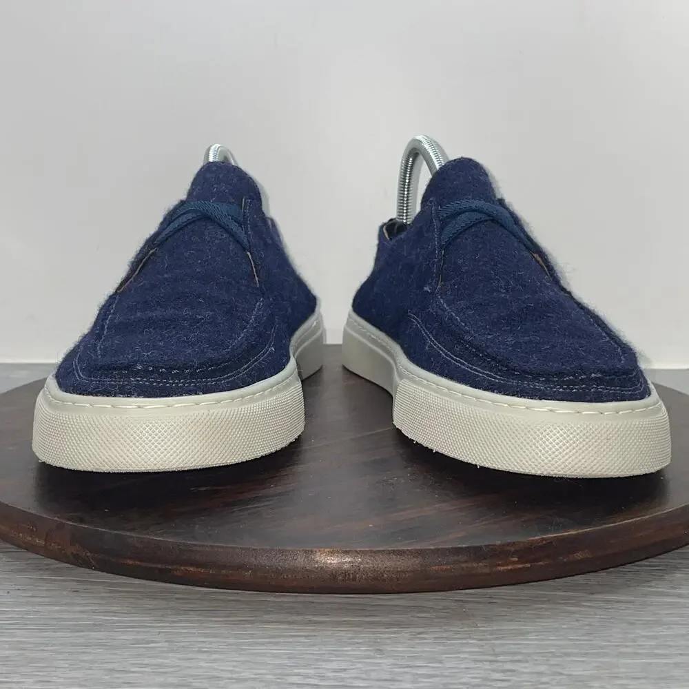 Peter Millar Mountainside Shetland Wool Slip On Shoes Navy MF20F01 Men's Size 8M